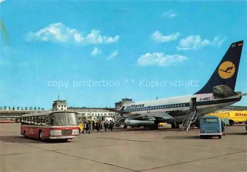 AK / Ansichtskarte Flughafen Airport Aeroporto Duesseldorf Lufthansa