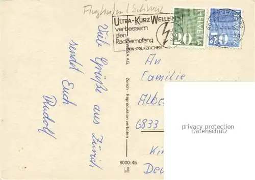 AK / Ansichtskarte Flughafen Airport Aeroporto Zuerich Schweiz 