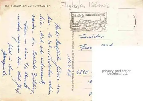 AK / Ansichtskarte Flughafen Airport Aeroporto Zuerich Airport Kloten