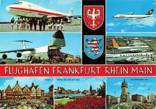 AK / Ansichtskarte Flughafen Airport Aeroporto Frankfurt Rhein Main Lufthansa