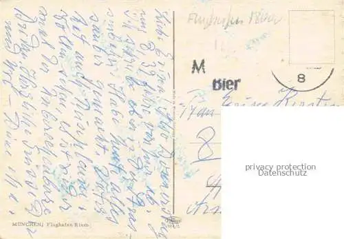 AK / Ansichtskarte Flughafen Airport Aeroporto Muenchen Munich Riem
