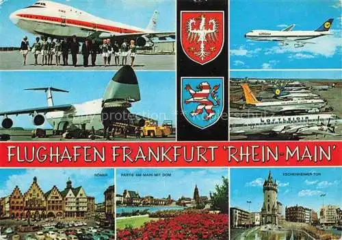 AK / Ansichtskarte Flughafen Airport Aeroporto Frankfurt Rhein Main Lufthansa