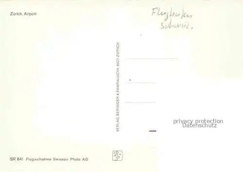 AK / Ansichtskarte Flughafen Airport Aeroporto Zuerich Schweiz Swissair 