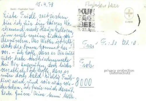AK / Ansichtskarte Flughafen Airport Aeroporto Berlin Tegel 