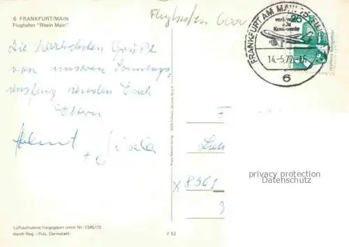 AK / Ansichtskarte Flughafen Airport Aeroporto Frankfurt Rhein Main Lufthansa