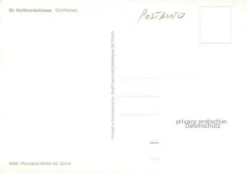 AK / Ansichtskarte Postauto_Postbus_Omnibus St. Gotthardstrasse Schoellenen Schweiz  