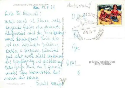 AK / Ansichtskarte Dampfer Oceanliner GTMS Fritz Heckert