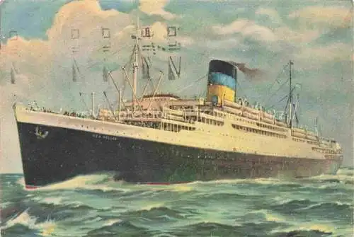 AK / Ansichtskarte Faehre Ferry Bac Traghetto-- Tss New York Greek Line