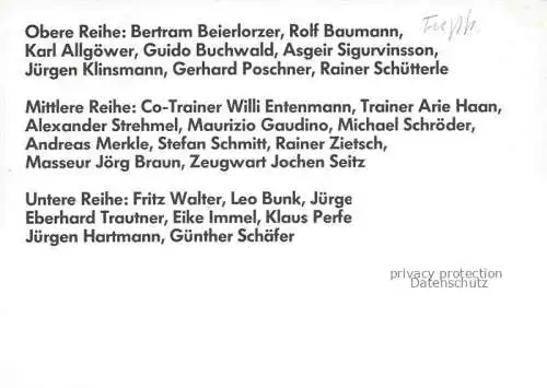AK / Ansichtskarte Fussball Soccer Football-- VfB Stuttgart Gruppenfoto 
