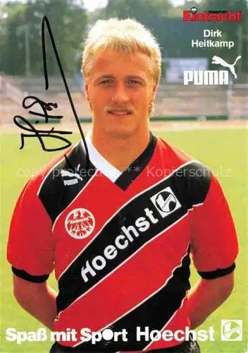 AK / Ansichtskarte Fussball Soccer Football-- Dirk Heitkamp Frankfurt Eintracht Autogramm 