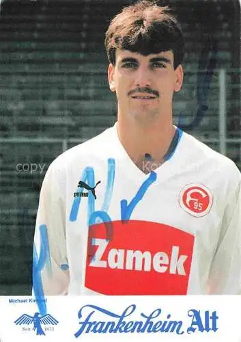 AK / Ansichtskarte Fussball Soccer Football-- Michael Kimmel Frankenheim Alt Autogramm