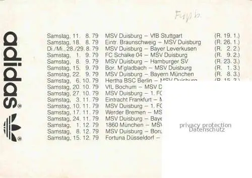 AK / Ansichtskarte Fussball Soccer Football-- MSV Duisburg Gruppenfoto