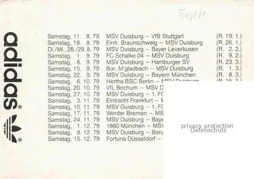 AK / Ansichtskarte Fussball Soccer Football-- MSV Duisburg Gruppenfoto 