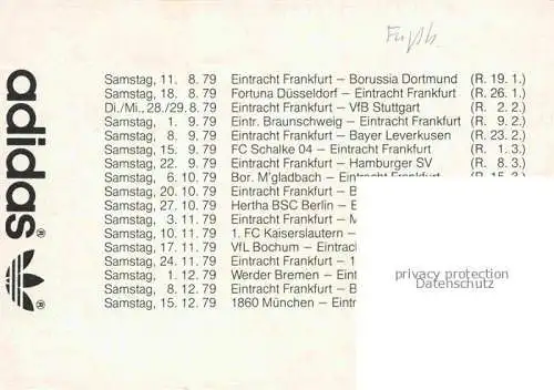 AK / Ansichtskarte Fussball Soccer Football-- Eintracht Frankfurt Gruppenfoto 