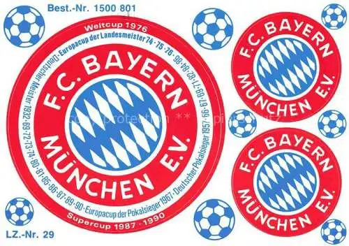 AK / Ansichtskarte Fussball Soccer Football-- F.C. Bayern Supercup Weltcup 