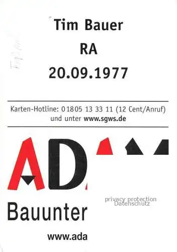 AK / Ansichtskarte Handball Tim Bauer RA 
