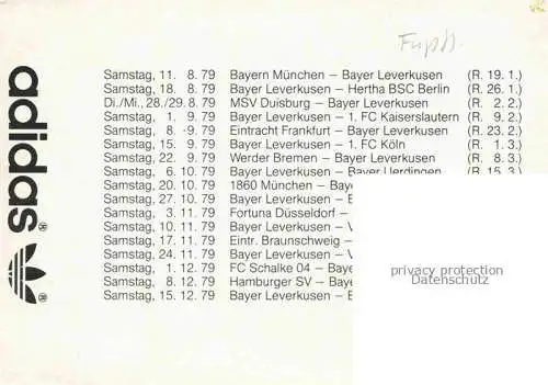 AK / Ansichtskarte Fussball Soccer Football-- Bayer Leverkusen Gruppenfoto