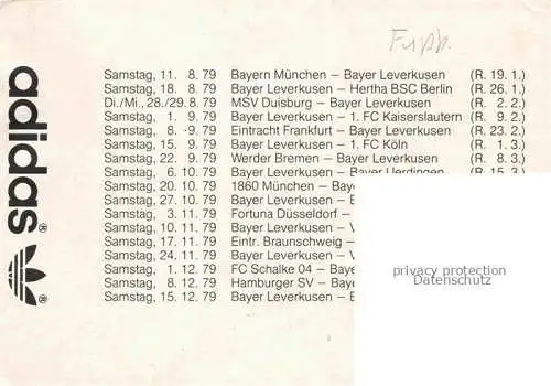 AK / Ansichtskarte Fussball Soccer Football-- Bayer Leverkusen Gruppenfoto