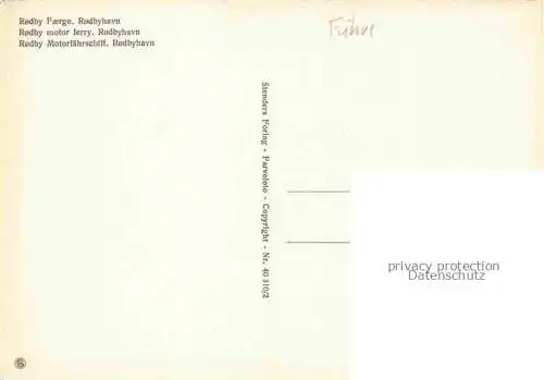 Faehre Ferry Bac Traghetto-- Rodby Motorschiff Rodbyhavn