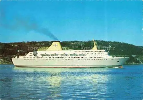 Dampfer Oceanliner MS Kronprins Harald Oslo 