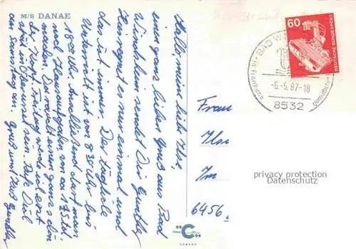 Dampfer Oceanliner MS Danae