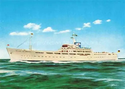 Schiffe Ships Navires Baederschiff MS Roland von Bremen 3800 BRT Bremerhaven Helgoland
