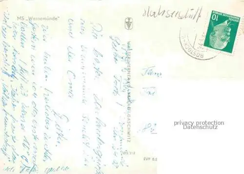 Dampfer Oceanliner MS Warnemuende 