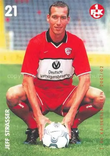 Fussball Soccer Football-- Jeff Strasser FC Kaiserslautern 