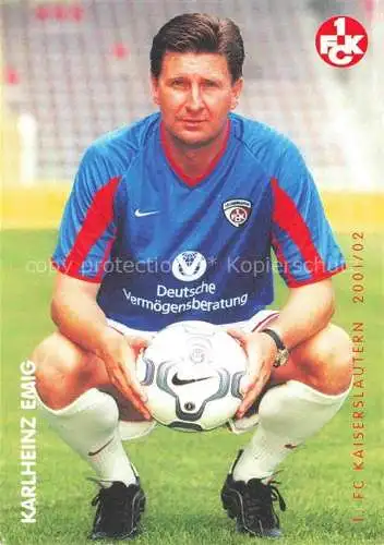 Fussball Soccer Football-- Karlheinz Emig FC Kaiserslautern