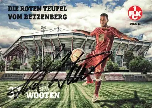 Fussball Soccer Football-- Andrew Wooten Roten Teufel von Betzenberg FCK Autogramm