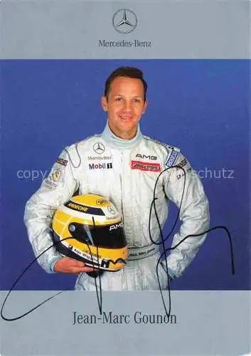 Autorennen Jean Marc Gounon Mercedes Benz Autogramm