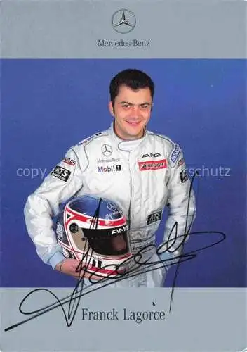 Autorennen Franck Lagorce Autogramm Mercedes Benz 