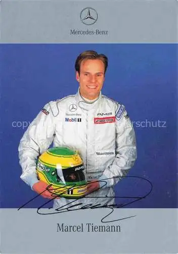 Autorennen Marcel Tiemann Mercedes Benz Autogramm