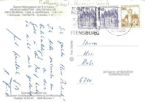 Boote Seenot Rettungsboot 9 m Klasse 