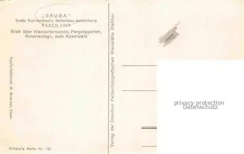 GRUGA Ausstellungspark EssEN Ruhr Wasserterasse Pergolagarten Rosenanlage Rosencafe 