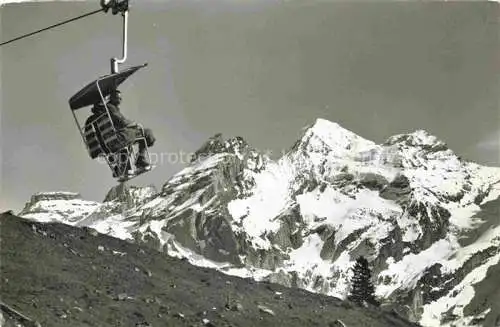 Sessellift Chairlift Telesiege Kandersteg Oeschinen