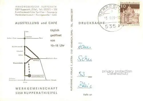Rupperath Handweberdorf Rupperath Gaststube Webstuhl 