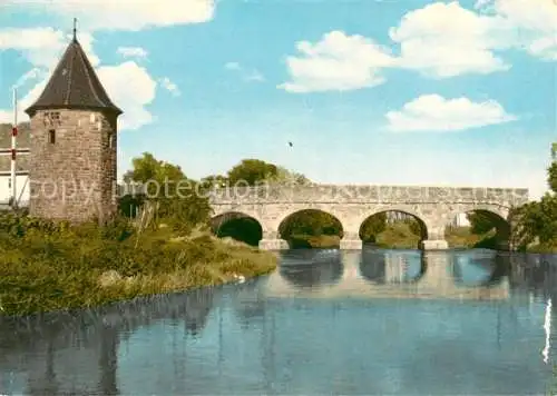 Eichstetten Kaiserstuhl Dreisambruecke mit Wasserturm