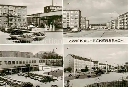 Eckersbach Zwickau Versorgungszentrum Kosmonautenstrasse HO-Kaufhalle Scheffelstrasse Wohnsiedlung