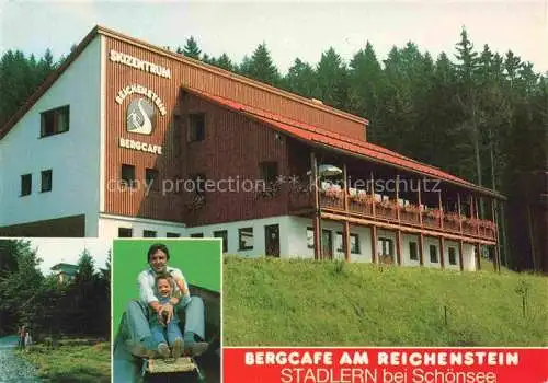 AK / Ansichtskarte Stadlern  Schwandorf Oberpfalz Bayern Bergcafe am Reichenstein 