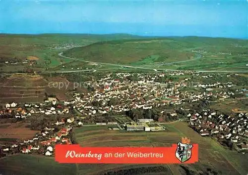 AK / Ansichtskarte Weinsberg HEILBRONN BW Fliegeraufnahme mit Weibertreu