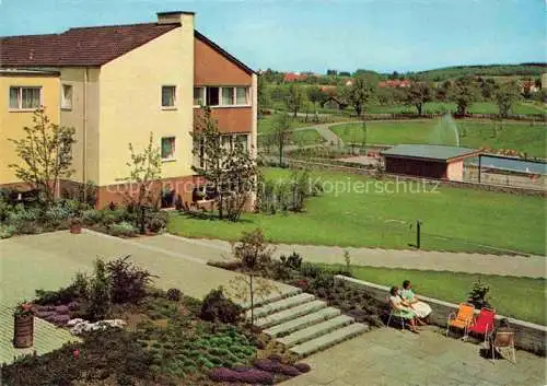 AK / Ansichtskarte Bad Schussenried Parksanatorium Innenhof