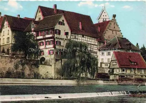 AK / Ansichtskarte Riedlingen Donau Donauwehr Blick zur Altstadt