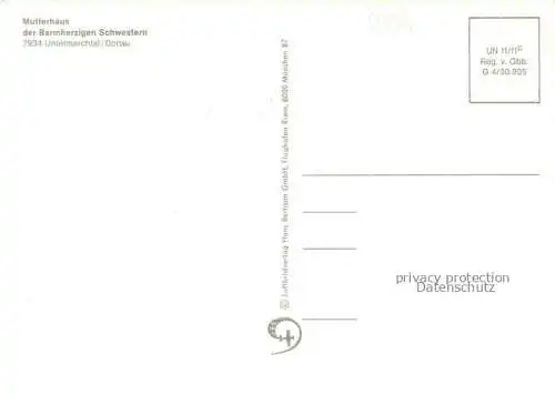 AK / Ansichtskarte Untermarchtal Donau BW Mutterhaus der Barmherzigen Schwestern