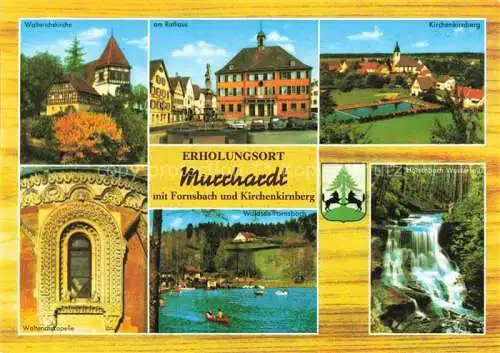 AK / Ansichtskarte Murrhardt Walterichsirche Rathaus Kirchenkirnberg Waldsee Fornsbach Wasserfall