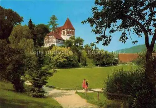 AK / Ansichtskarte Murrhardt Stadtgarten mit Walterichskirche