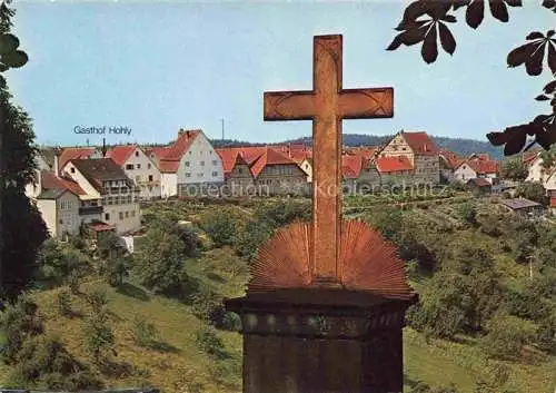 AK / Ansichtskarte Loewenstein Heilbronn BW Kreuz Blick zum Gasthof Hohly