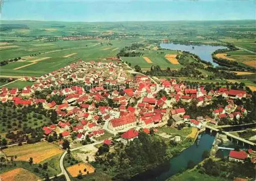 AK / Ansichtskarte oepfingen Wuerttemberg mit Stausee im Naturschutzgebiet