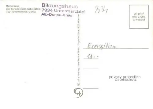 AK / Ansichtskarte Untermarchtal Donau BW Mutterhaus der Barmherzigen Schwestern