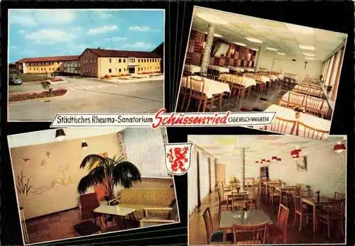 AK / Ansichtskarte Bad Schussenried Staedtisches Rheuma-Sanatorium Speisesaal Aufenthaltsraum